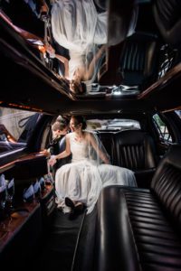 limo-ride-bride-groom